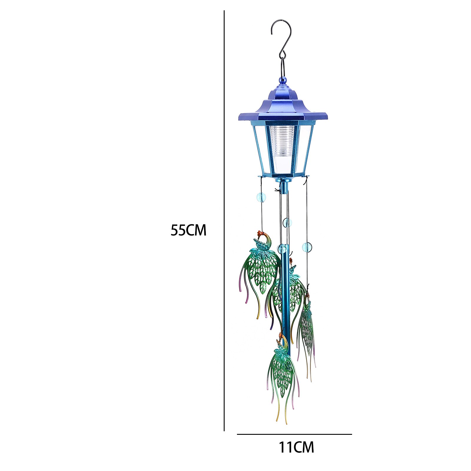 Wind Chime LED Solar Lights Outdoor Hanging Tubes Bells for Patio Balcony Yard Window Garden Decoration Wind Chimes Solar Lamps