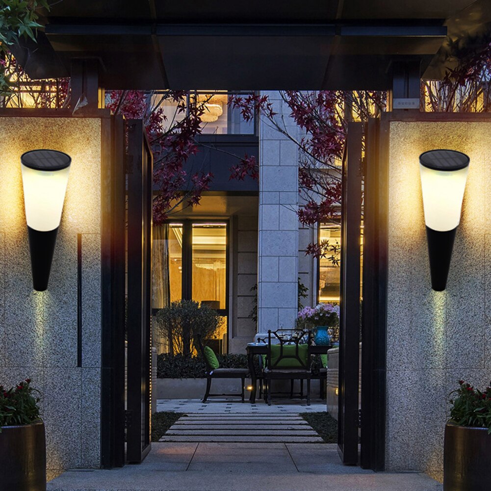 LED Solar Light Outdoor Waterproof Wall Light Corridor Decorative Atmosphere Lights for Home Garden Courtyard Decoration