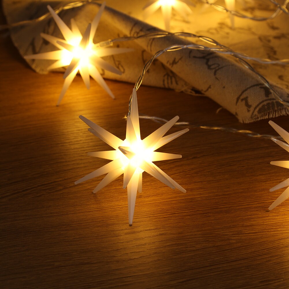 10/20 LED Star Fairy String Lights Christmas Illuminated Lighting Holiday Wedding Party Outdoor Indoor Decoration String Lamps