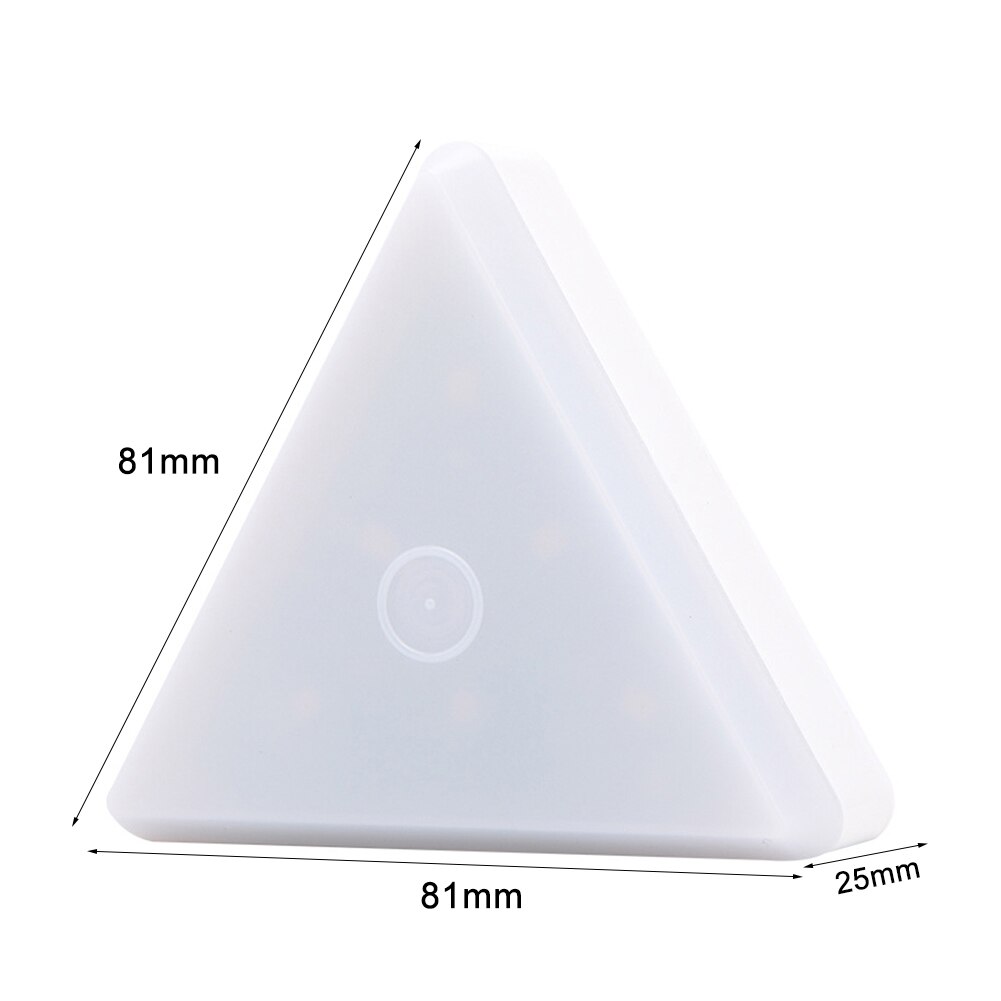 3/6pcs LED Touch Sensor Night Light RGB 13 Colors Variable Lamp Triangular Modular Night Lamp Cabinet Wardrobe Decorative Lights