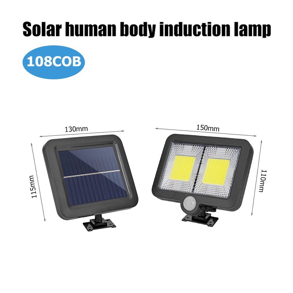 3 Modes 128LED Soalr light Outdoors Motion Sensor Wall Light IP65 Waterproof Spotlight Solar Powered Lamp Street Garden Light