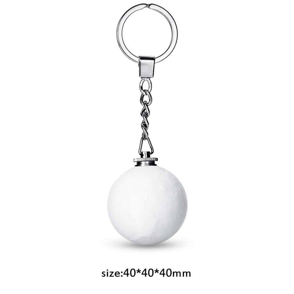 Portable 3D Print Moon Light Keychain Decoration Night Lamp Creative Gifts Decoration Keychain Night Lights