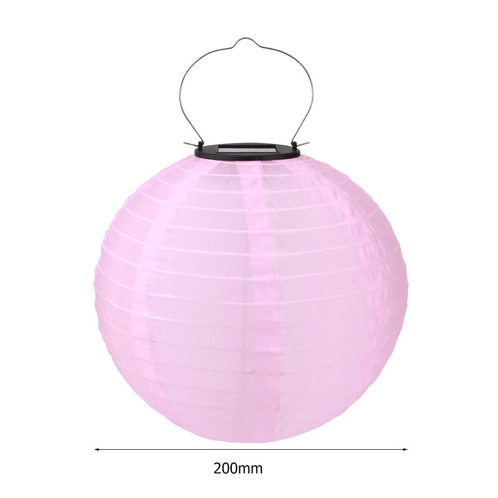 20cm IP55 Waterproof LED Solar Lantern Lamp Outdoor Hanging Light New Year Party Solar Lantern Light for Garden Decoration