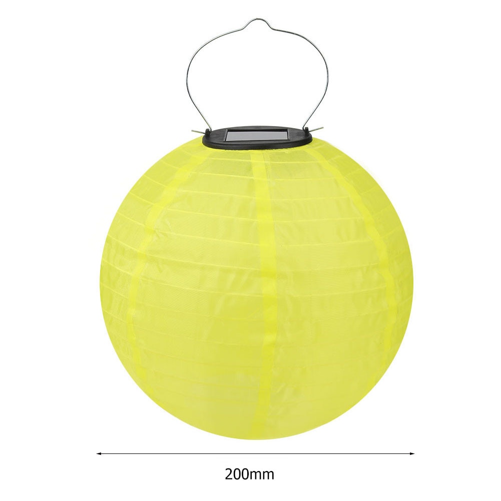 20cm IP55 Waterproof LED Solar Lantern Lamp Outdoor Hanging Light New Year Party Solar Lantern Light for Garden Decoration