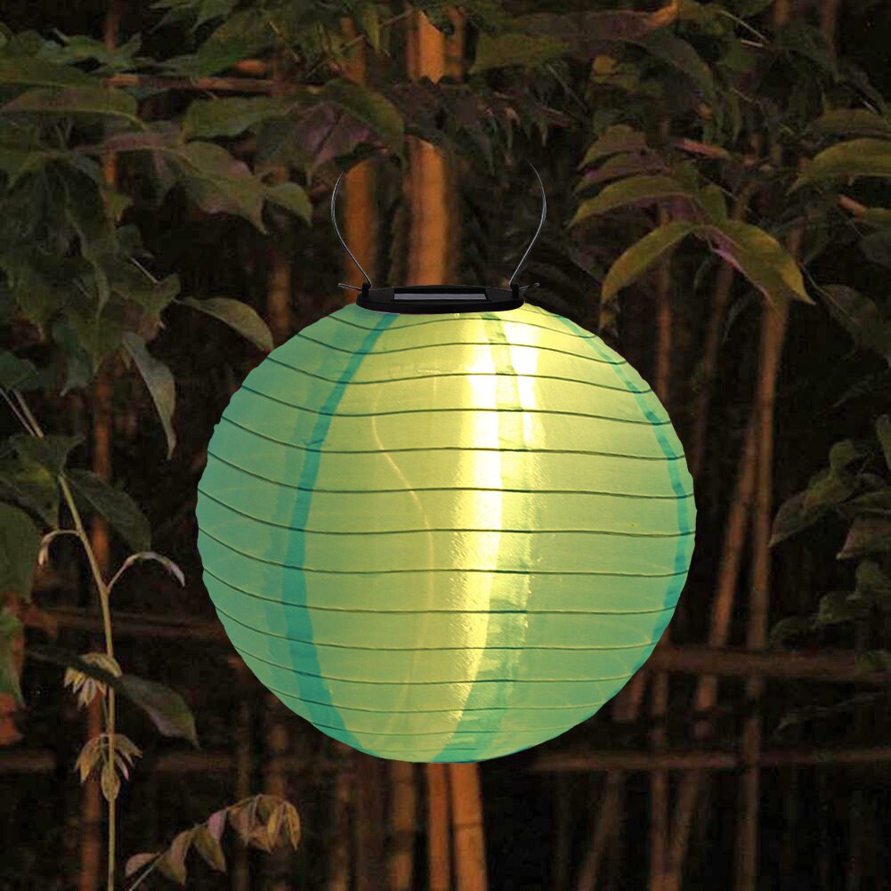 20cm IP55 Waterproof LED Solar Lantern Lamp Outdoor Hanging Light New Year Party Solar Lantern Light for Garden Decoration