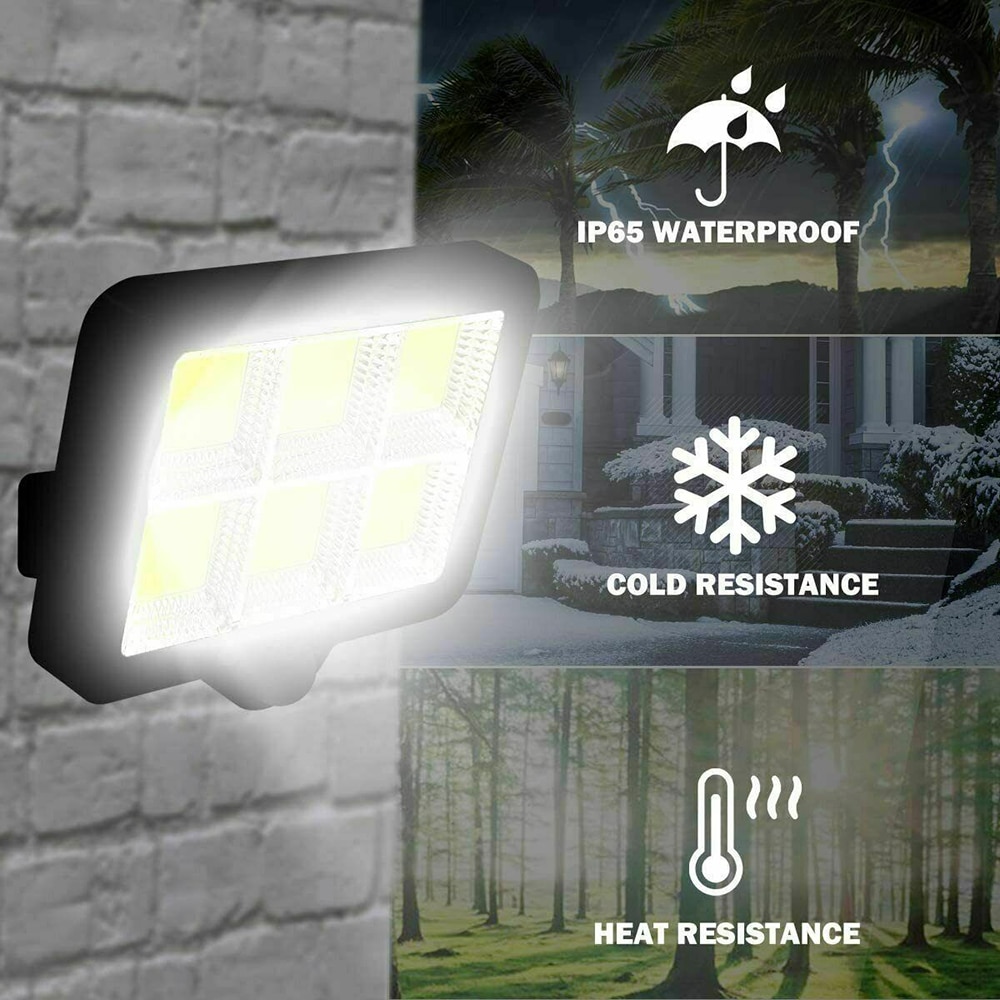 100LED Solar Light Outdoor Wall Lamps Motion Sensor Split Type Waterproof Garden Solar Spotlight For Patio Yards Path Street
