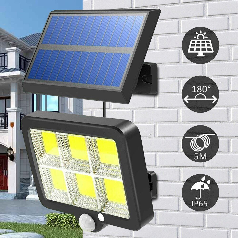 150 LED Solar Light Outdoor Wall Lamp PIR Motion Sensor IP65 Waterproof Garden Solar Lamp For Yard Patio Street Lighting