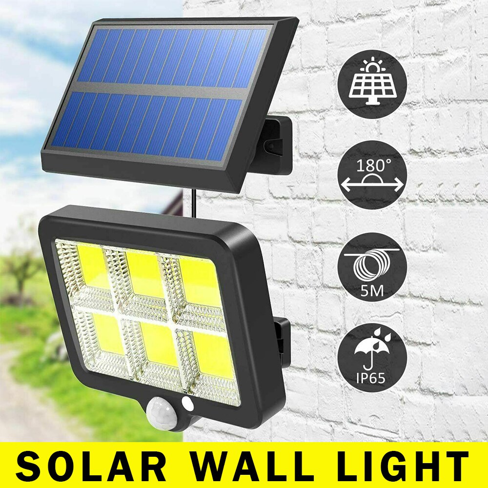 150 LED Solar Light Outdoor Wall Lamp PIR Motion Sensor IP65 Waterproof Garden Solar Lamp For Yard Patio Street Lighting