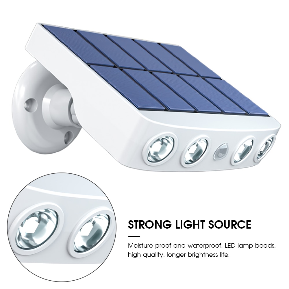 Solar Light Outdoor Wall Lamps PIR Motion Sensor Waterproof LED Garden Solar Lamp For Yard Path Street Lights