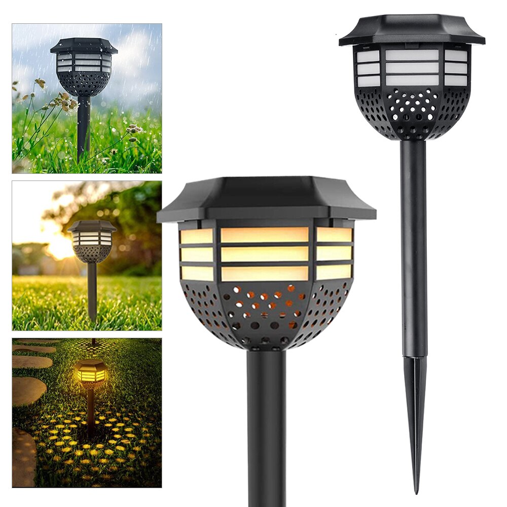 4Pcs Solar Lawn Lamp IP65 Waterproof LED Garden Decoration Light For Pathway Patio Yard Landscape Lighting Solar Powered Lamps