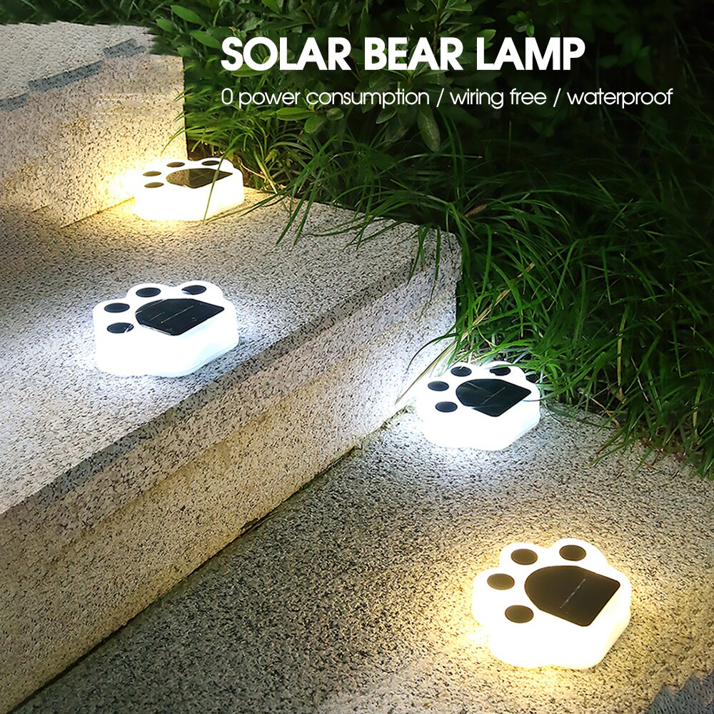 8Pcs Solar Lamp Outdoor Fence Stairs Lights Waterproof LED Deck Light For Yard Patio Garden Decoration Lawn Underground Lamps