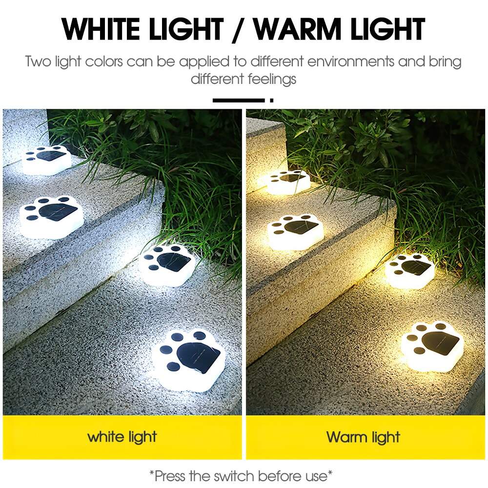 8Pcs Solar Lamp Outdoor Fence Stairs Lights Waterproof LED Deck Light For Yard Patio Garden Decoration Lawn Underground Lamps