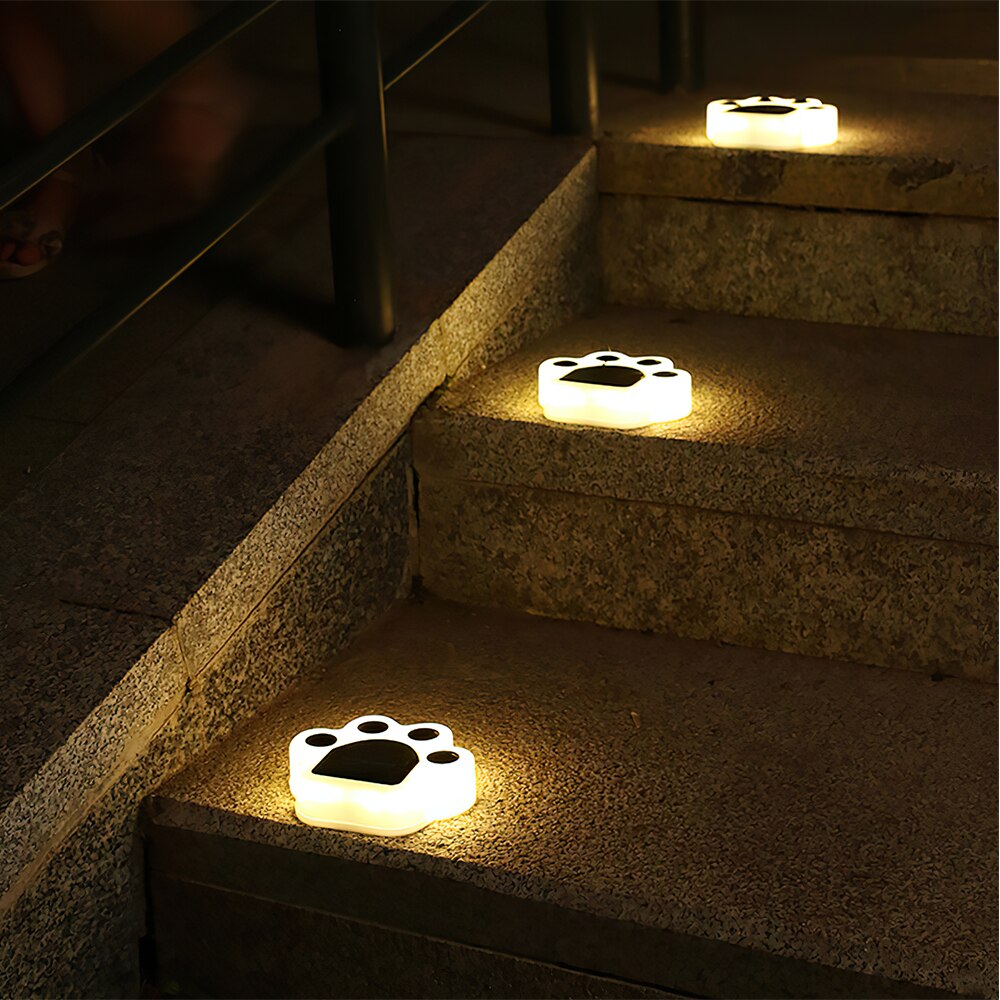 8Pcs Solar Lamp Outdoor Fence Stairs Lights Waterproof LED Deck Light For Yard Patio Garden Decoration Lawn Underground Lamps