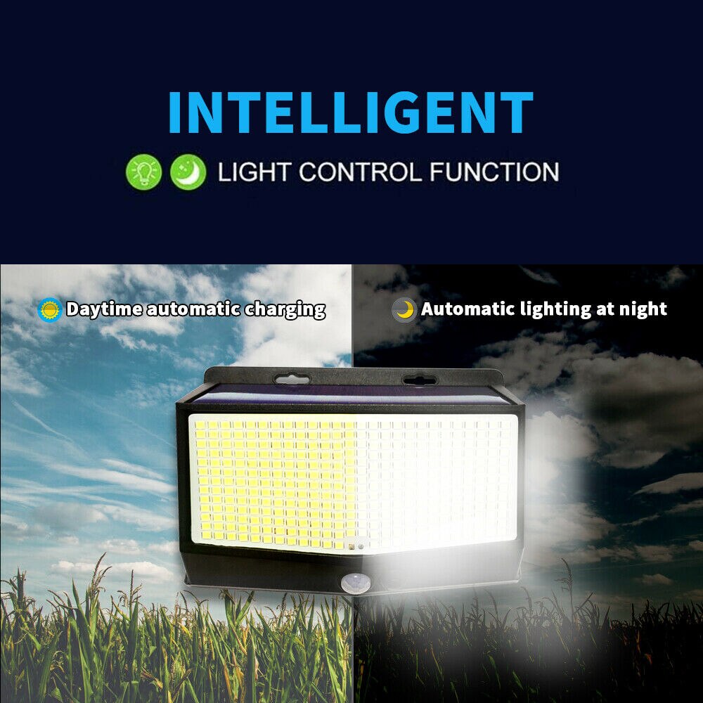 468LED Solar Light Outdoors Wall Lamp Motion Sensor IP65 Waterproof Solar Garden Lights For Patio Pathway Street Lighting