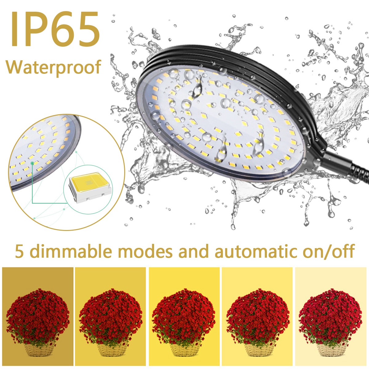 78 LEDs Full Spectrum Phytolamps For Plants USB LED Grow Light with Timer IP65 Waterproof Plant Grow Lamp Dimmable Grow Lamp
