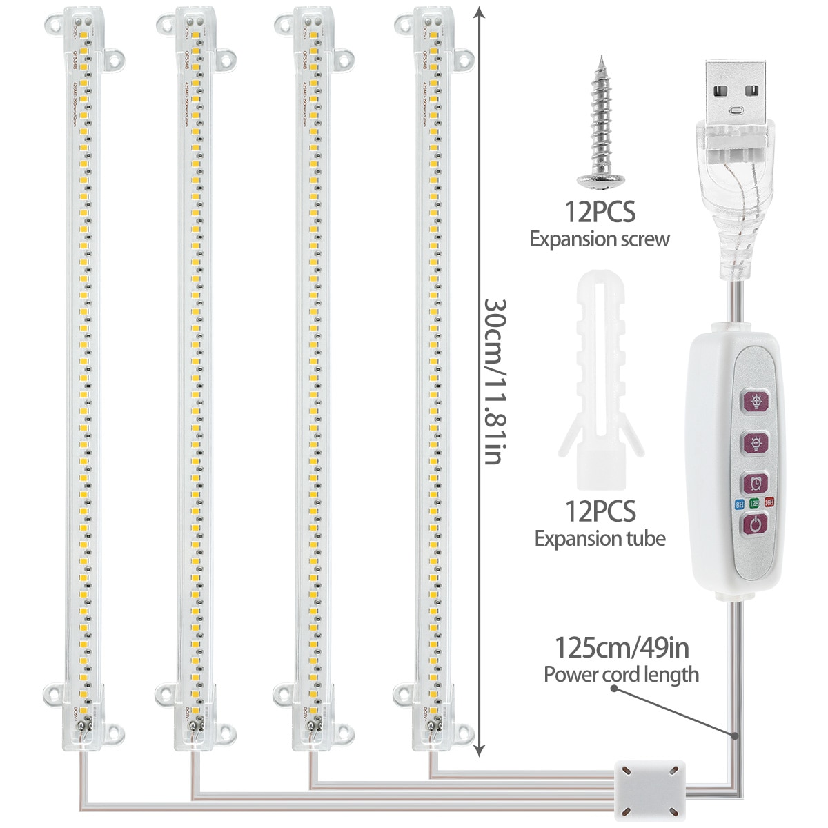 LED Grow Light Full Spectrum Plants Grow Lamp USB Phyto Lamp For Indoor Flowers Plants Growth Lighting