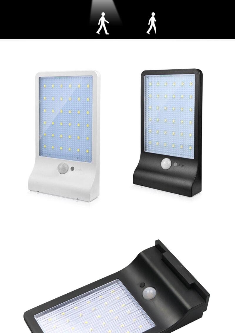 PIR motion sensor Solar Street light 1 modes Outdoor light wall lamp Waterproof Energy Saving Yard Path Home Garde
