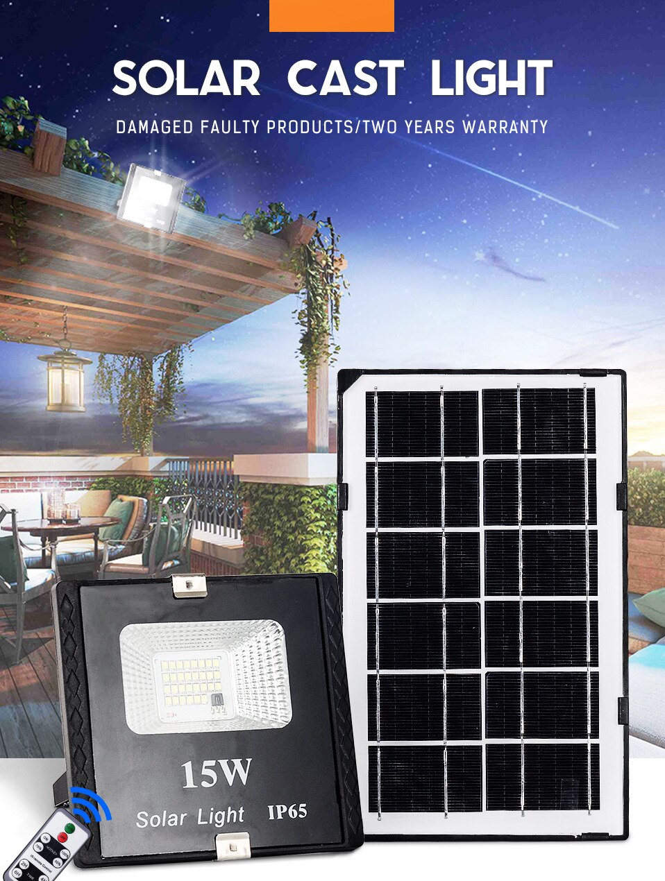 30 led solar lights for outdoor garden wall yard safety LED lighting, adjustable lighting angle IP65 With remote control