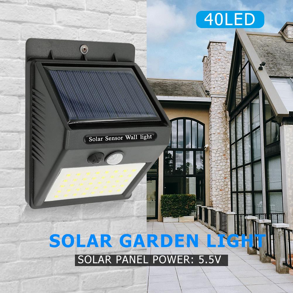 40LED Solar Lamp Motion Sensor Path Yard Street Environmental Protection and Energy Saving Waterproof Landscape Night Light