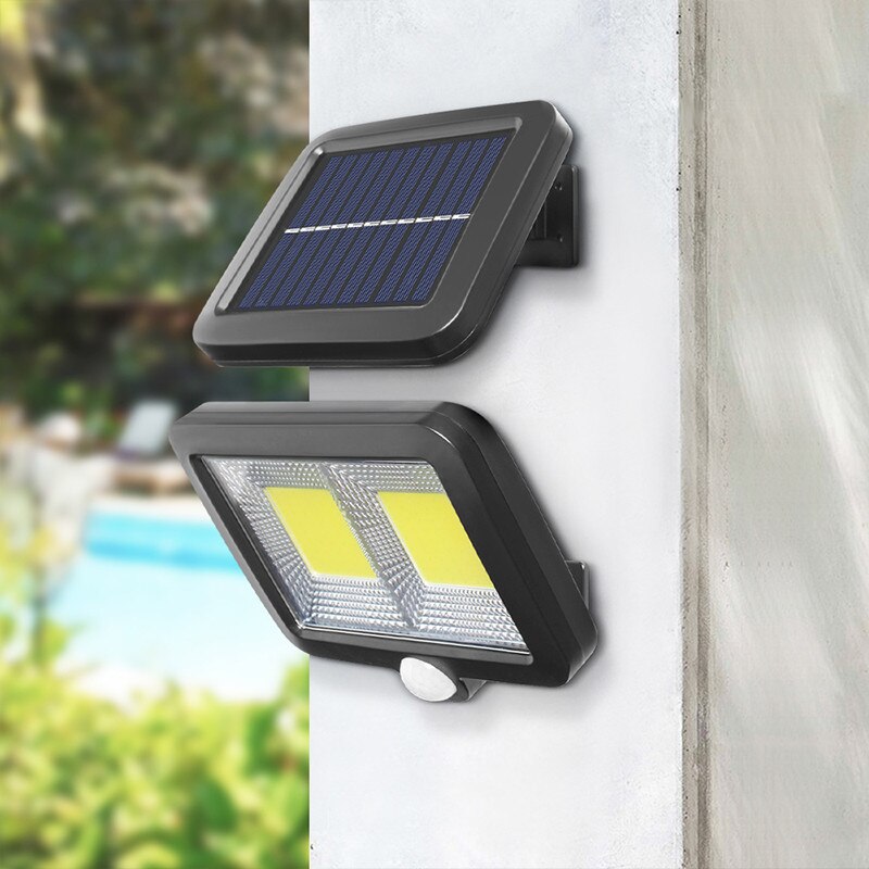 Solar Street Outdoor Wall Lamp PIR Motion Sensor Indoor IP65 Waterproof for Camping Home Garden Yard Decorative Lights 3 Modes