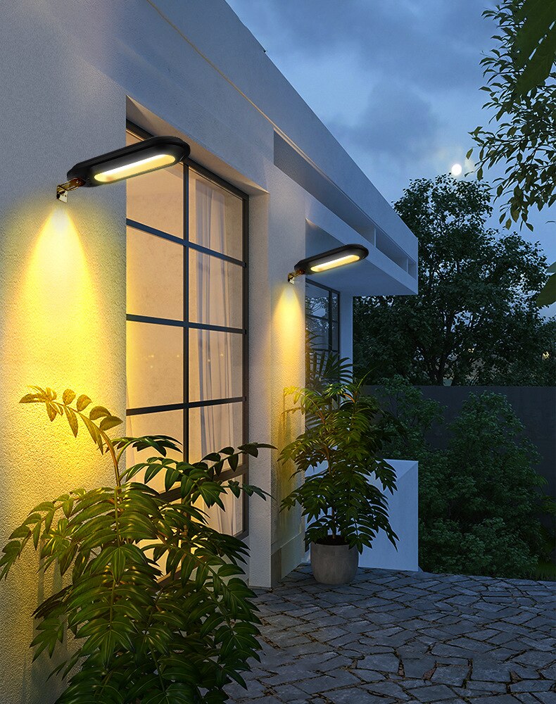 Solar Led Waterproof Light Outdoors Wall Lamps Wide Angle IP65 for Garden Patio Path Yard Street Lights Corridor Fixture