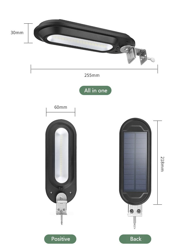 Solar Led Waterproof Light Outdoors Wall Lamps Wide Angle IP65 for Garden Patio Path Yard Street Lights Corridor Fixture