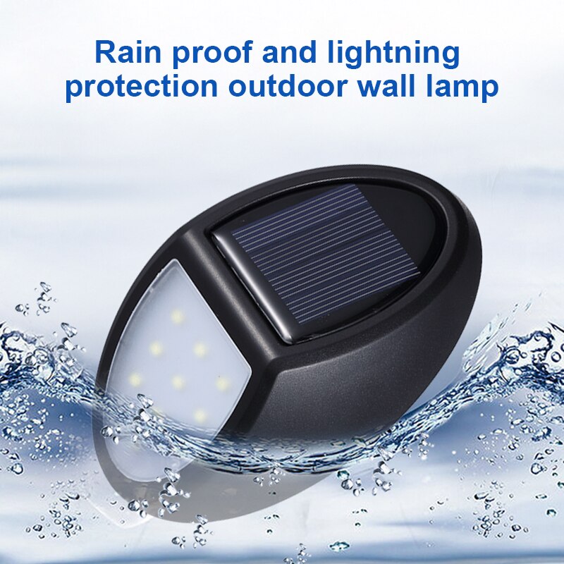 LED Outdoor Solar Wall Lamp with Light Control Waterproof Sunlight Powered for Path Street Garden Decoration Villa Lighting