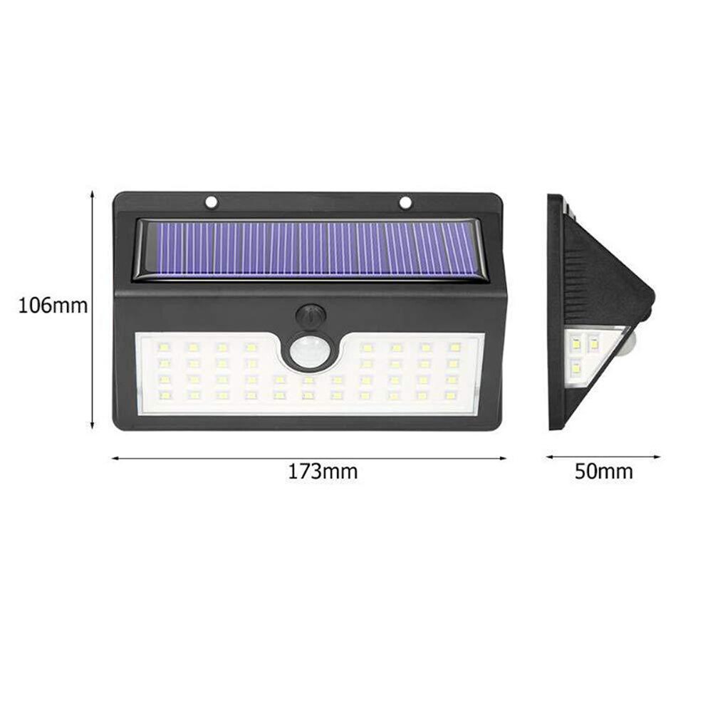 Solar Security Lights Outdoor Motion Sensor LED Wide Angle Waterproof Solar Powered Durable Wall Light for Garden Garage Yard