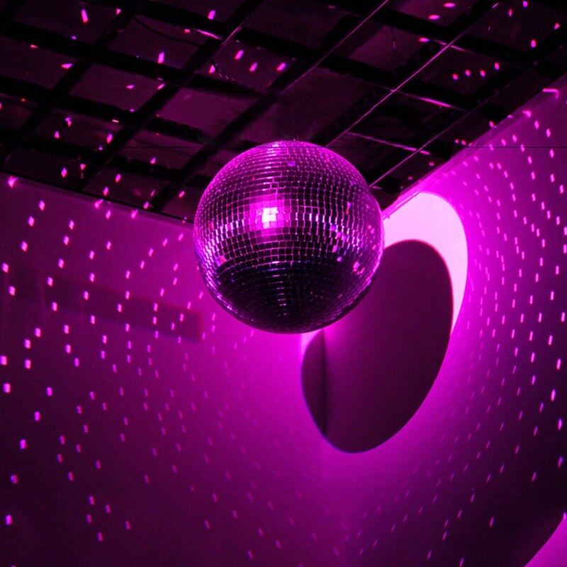 1pcs 1.5/2.5 RPM Glass Rotating Mirror Disco Ball Motor Hanging DJ Mirror Reflection Ball Lighting For Christmas New Year Decor