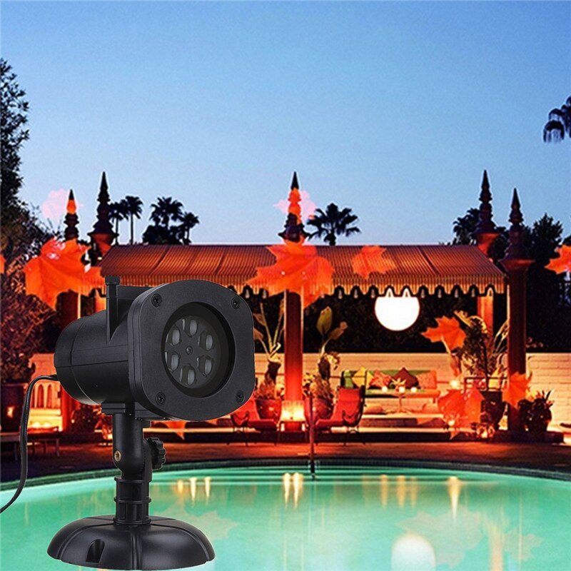 4W LED Remote Projector Stage Light Moving Laser Spotlightt Christmas Garden Outdoor Holiday Lighting 12 Patterns Waterproof