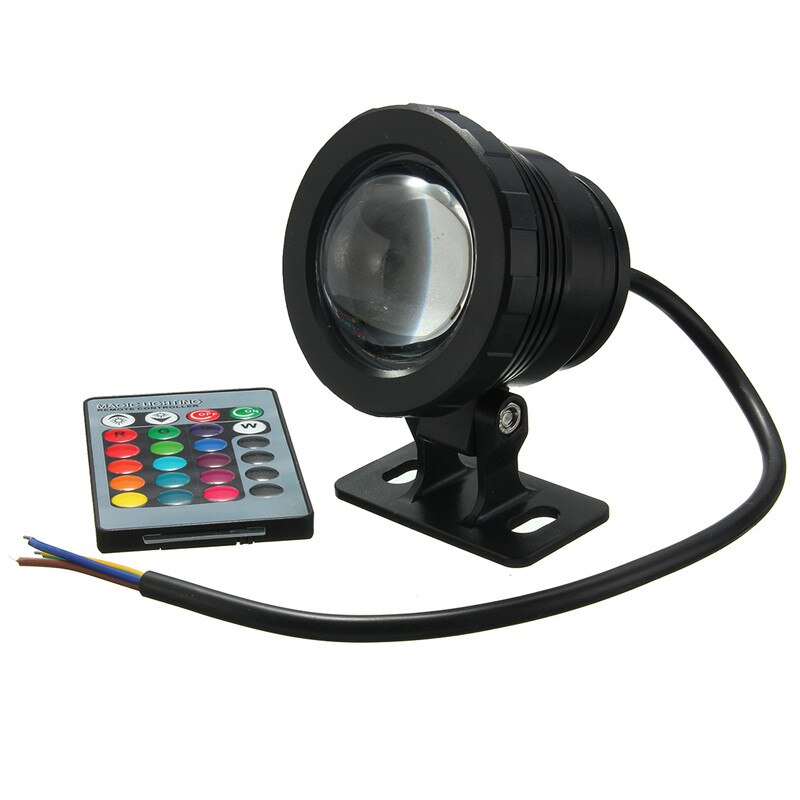 1pcs RGB Led Underwater Light Waterproof IP65 Fountain Pool Ponds Aquarium Tank Lamp Remote controller Spot Lights