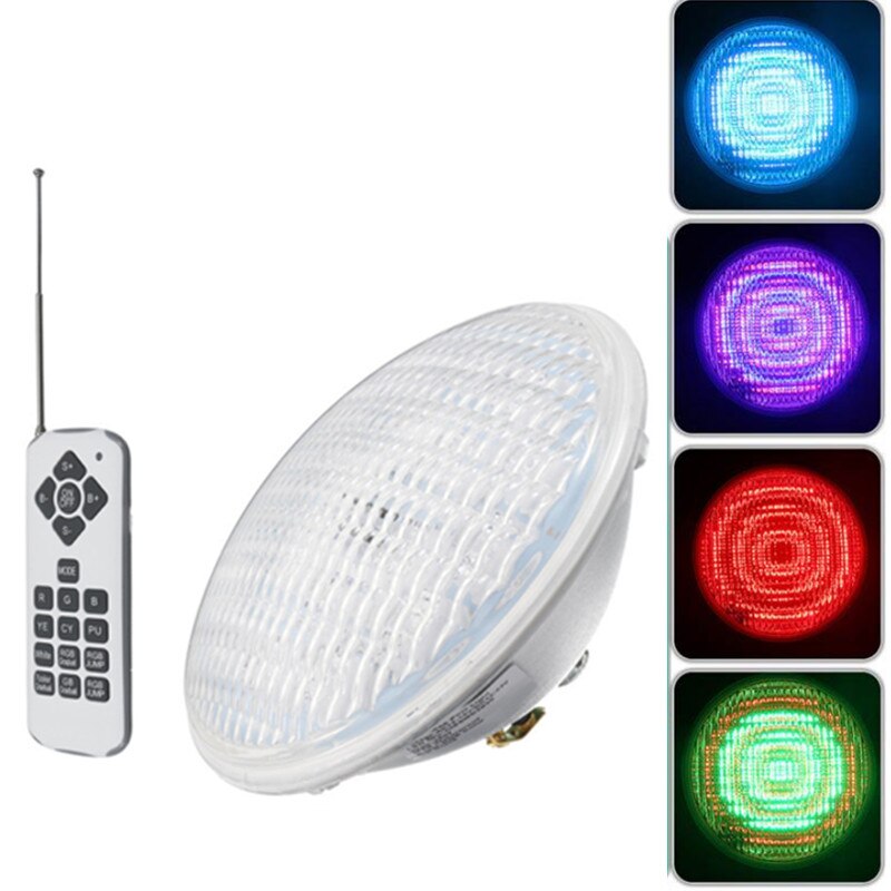 1pcs 36W LED Swimming Pool Light IP68 Waterproof AC12-16V/DC12-24V Outdoor RGB UnderWater Light Pond