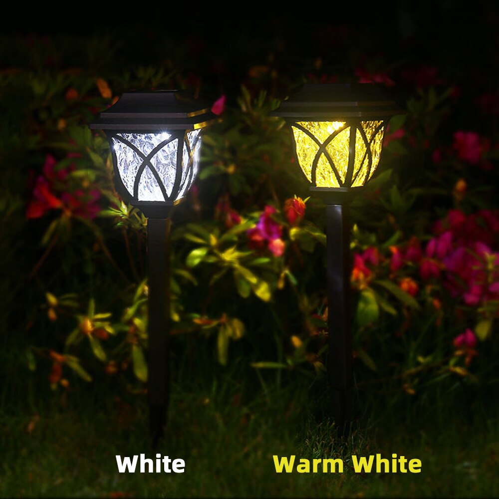 Solar Lamp Outdoor LED Retro Solar Powered Garden Lights Home Waterproof Park Lawn Path Landscape Lighting Decorative