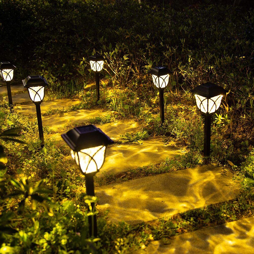 Solar Lamp Outdoor LED Retro Solar Powered Garden Lights Home Waterproof Park Lawn Path Landscape Lighting Decorative