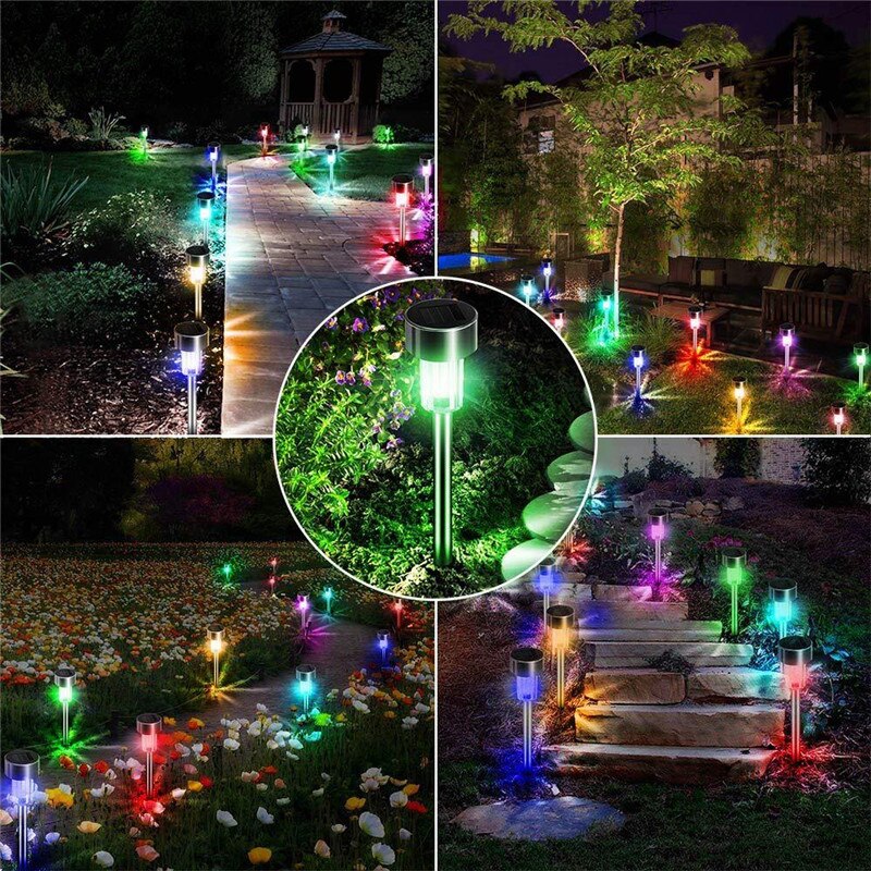 Solar Landscape Spotlights 43 LEDs Waterproof Outdoor Solar Powered Wall Lights for Yard Garden Walkway Pool Patio