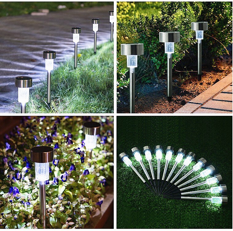 Solar Landscape Spotlights 43 LEDs Waterproof Outdoor Solar Powered Wall Lights for Yard Garden Walkway Pool Patio