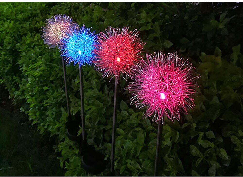 Solar LED Light Outdoor Dandelion Lights Garden Decoration String Lamp Courtyard IP65 Waterproof Solar Light Fairy Lamps