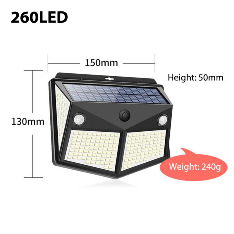 Solar Lights Outdoor Wireless Double Solar Motion Sensor Lights with IP65 Waterproof Solar Security Light for Garden Yard Garage