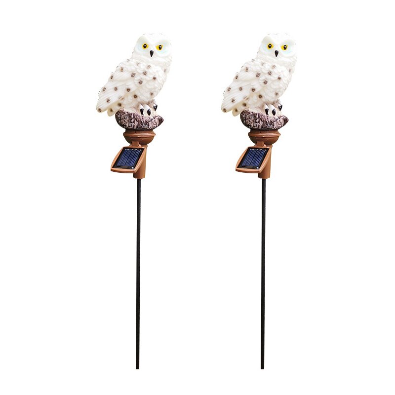 Solar Powered Garden LED Lights Owl Animal Pixie Lawn Ornament Waterproof Lamp Unique Christmas Lights Outdoor Solar Lamps