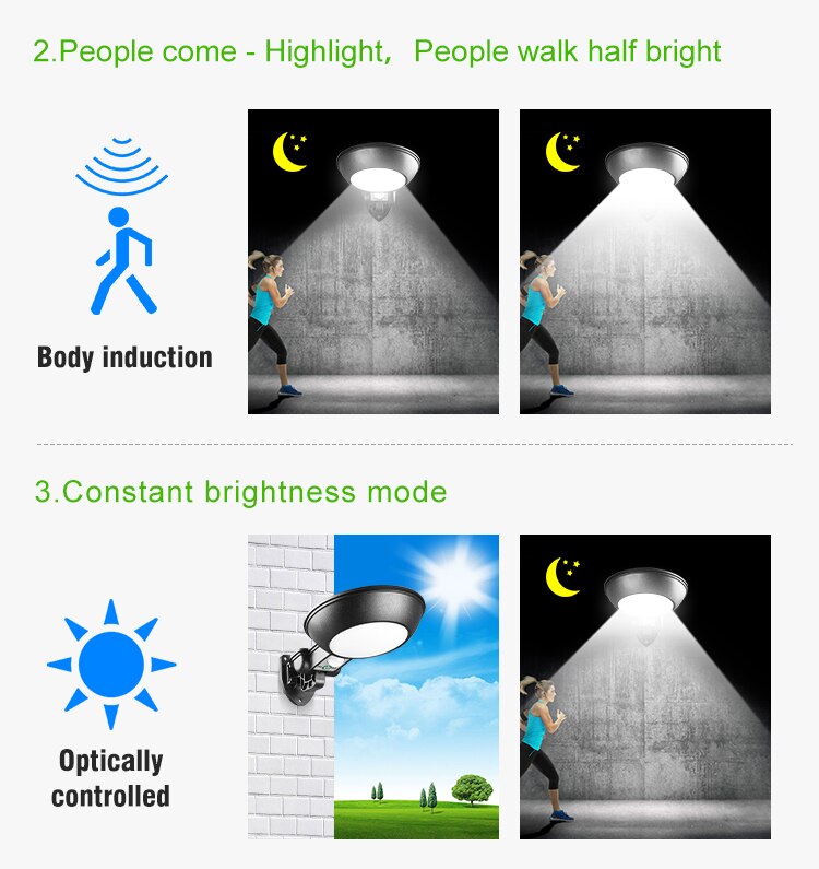 32 LED Solar Light Outdoor Solar Lamp PIR Motion Sensor Solar Powered Sunlight for Garden Decoration Street Light