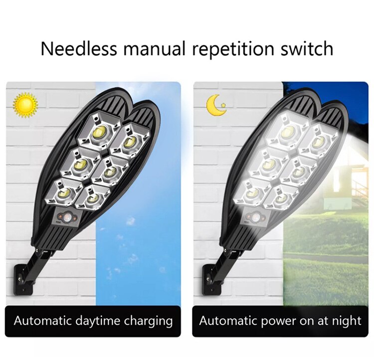 Solar LED Street Light Waterproof Remote Control Solar Led Outdoor Light Motion Sensor Lamp Outdoor Garden Security Lights