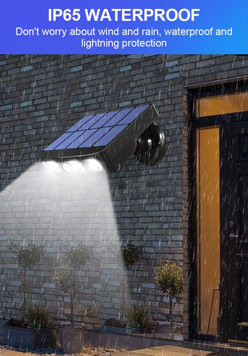 Intelligent Solar Light Motion Sensor Outdoor Waterproof Garden LED Solar Lamp Wall Light for Garden Path Street Led Spotlights