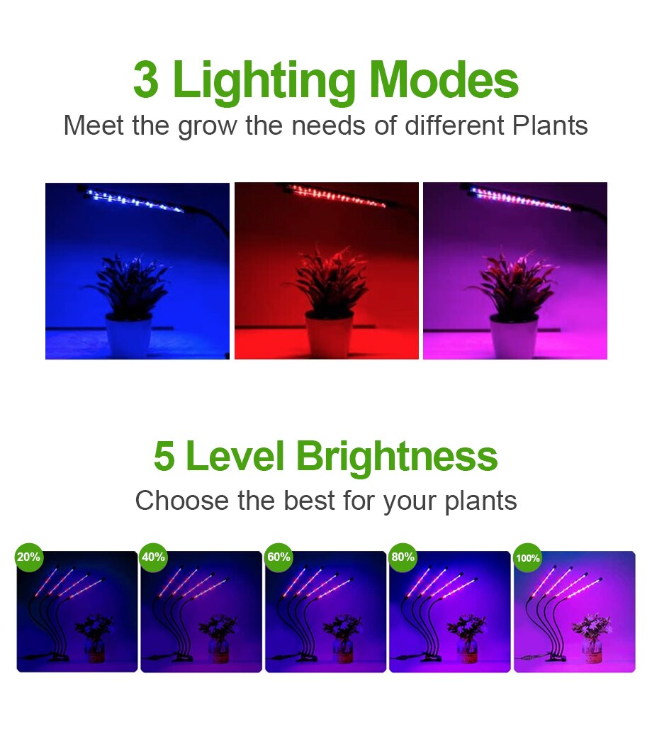 Led Grow Light USB Phyto Grow Tent Lamp Full Spectrum Fitolampy for Indoor Plants Seedlings Flower Indoor Fitolamp Grow Box