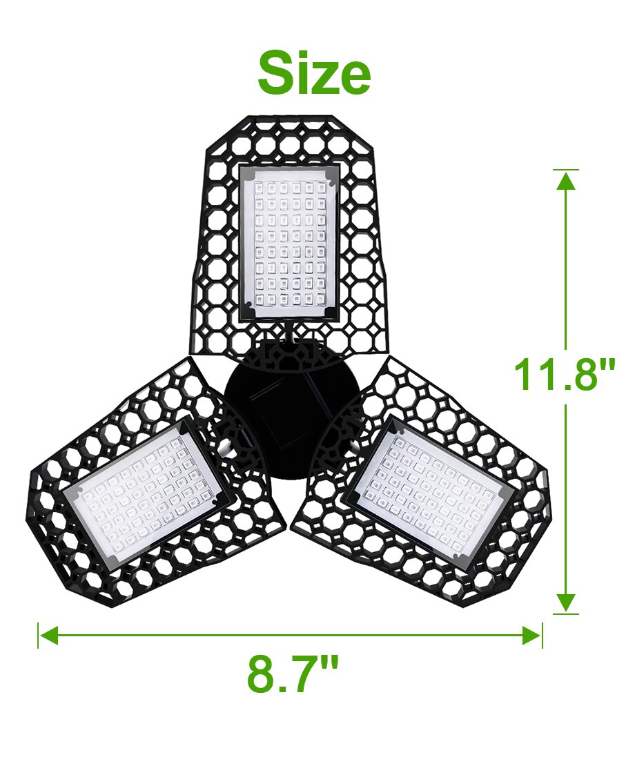 Deformable LED Plant Growth Lamp 360 All Round E27 E26 Led Plant Light Grow Lights for Full Spectrum Indoor Plants Reef Light