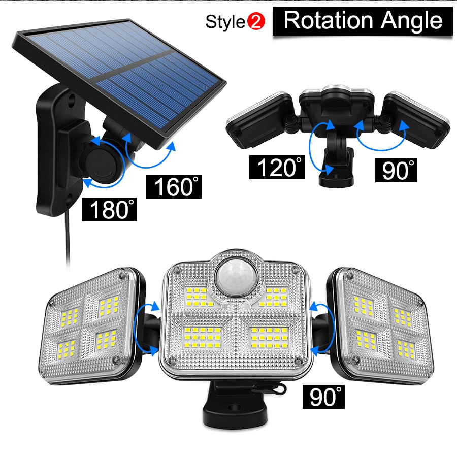 Amaryllis Double Head Solar Pendant Light Outdoor Indoor Solar Lamp With Line Warm White/White Lighting For Camping Garden Yard