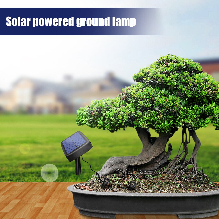 Solar Ground Lights Waterproof Solar Light Decoration Lighting For Flower Beds Lawns Courtyards Potted Plants