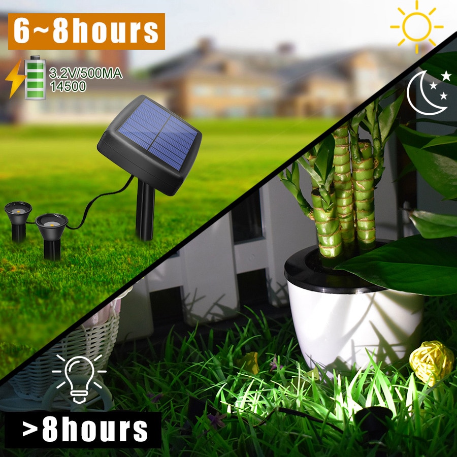 Solar Ground Lights Waterproof Solar Light Decoration Lighting For Flower Beds Lawns Courtyards Potted Plants