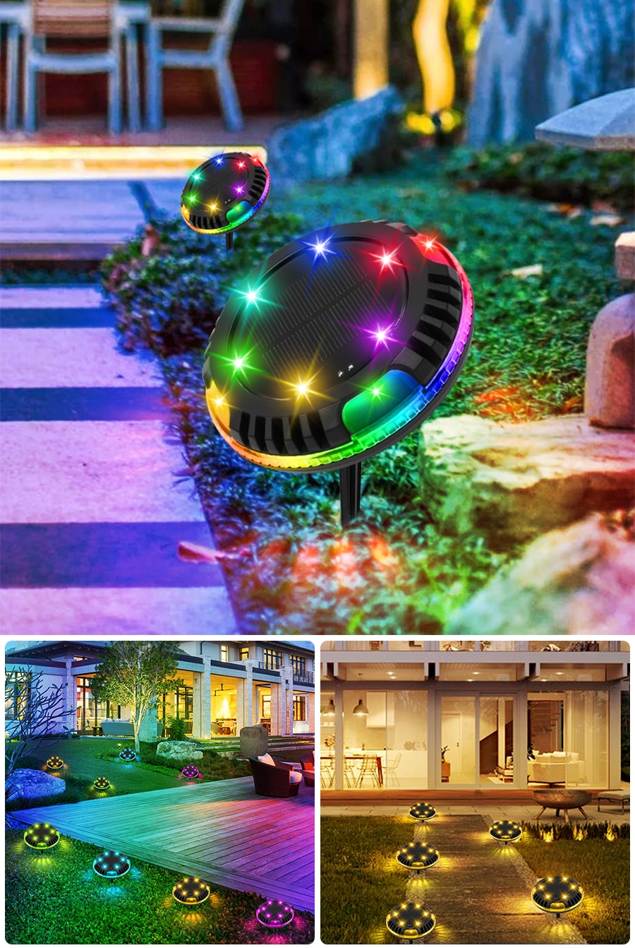 Solar Garden Decorative Lights Outdoor LED Hanging Landscape Tree Light Owl Solar Lamp for Pathway Yard Christmas Decoration
