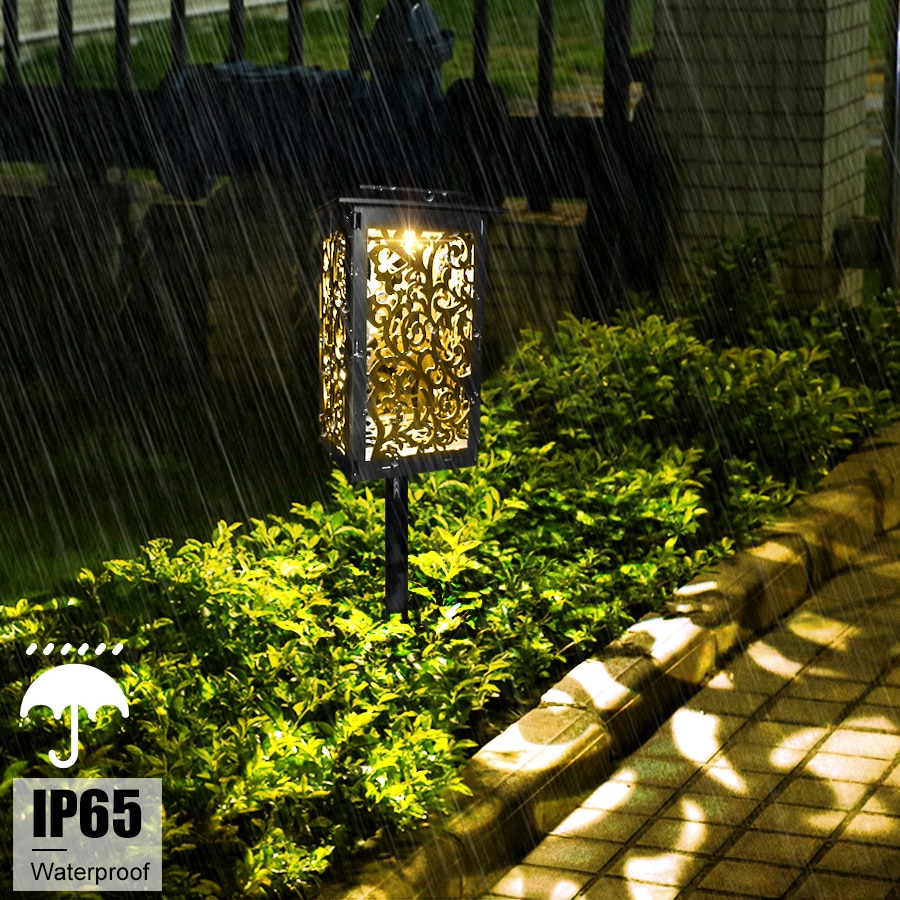 Solar Lights Outdoor Solar Pathway Light with Bigger Solar Panel Longer Working Time IP65 Waterproof for Garden Lawn