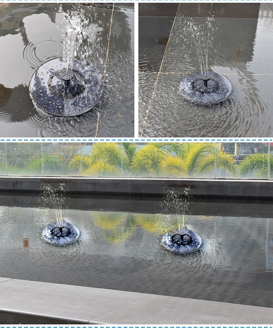 Eco-friendly Solar Powered Sprinkler Water Pump Solar Decorative Fountain For Garden Pond Fish Tank Water-circulation